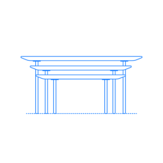 Furniture Coffee Tables Eclipse Nesting Tables Outline Svg File, Free Vectors File